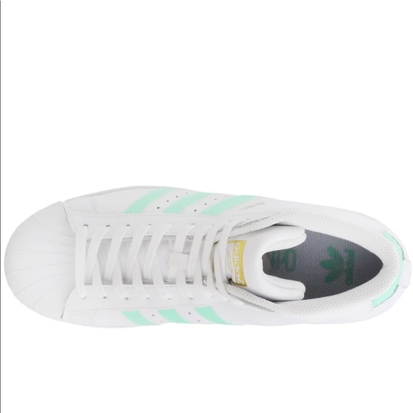 Adidas Pro Model Superstar in Mint Stripe - Picture 8 of 11